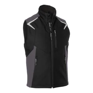 Softshell Weste BODYFORCE schwarz/anthrazit Form 7125 van Kübler, S – productafbeelding