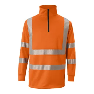 Zip-Sweatshirt REFLECTIQ PSA 2 warnorange Form 5146 van Kübler, M – productafbeelding