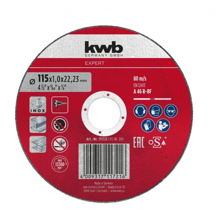 10 doorslijpschijven 115x1,2mm KWB von KWB – Produktbild