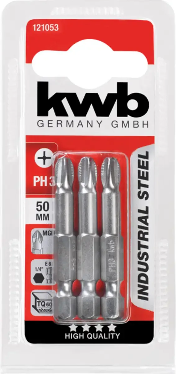 3 SCHROEFBITS 50 MM PH 3 KAART by KWB – product image 3 of 3