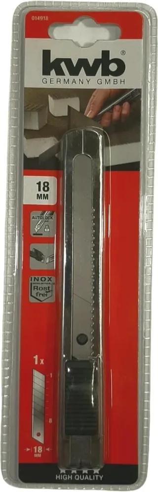 Afbreekmes - 18mm - Roesvaststaal - met Autolock von KWB, Zie omschrijving – Produktbild 1 von 2