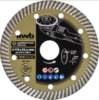 kwb 722140 Disque à tronçonner diamanté Diamètre 115 mm Ø de perçage 22 mm 1 pc(s) de KWB – image du produit 1 sur 2