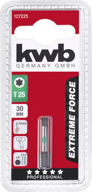 Bit 30mm Impact Torx 25 Kaart by KWB – product image 3 of 3