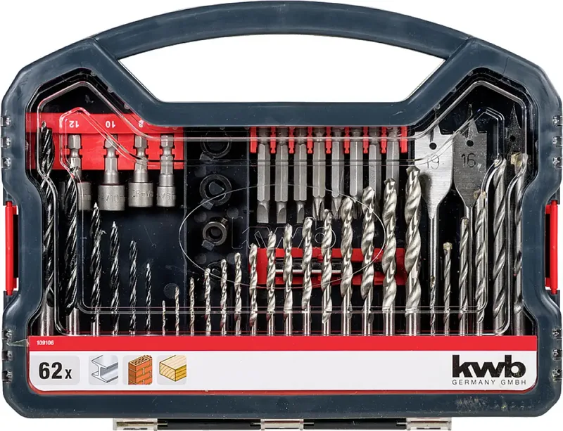 Bit- en Borenset 62-delig de KWB – image du produit 3 sur 3
