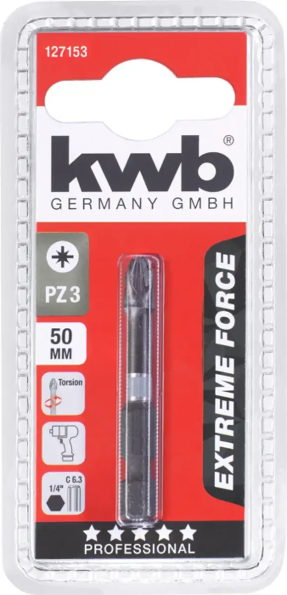 Bit - Extreme force - Pz3 - 50mm by KWB – product image 3 of 3