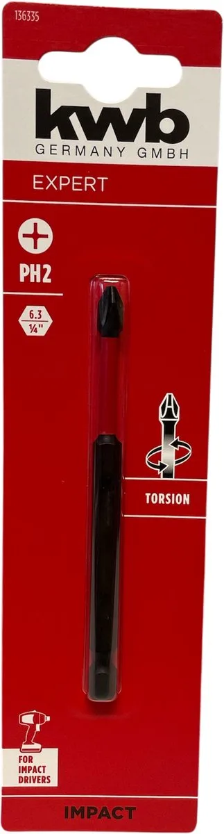 bit torsion 100 mm PH2 s2 by KWB – product image