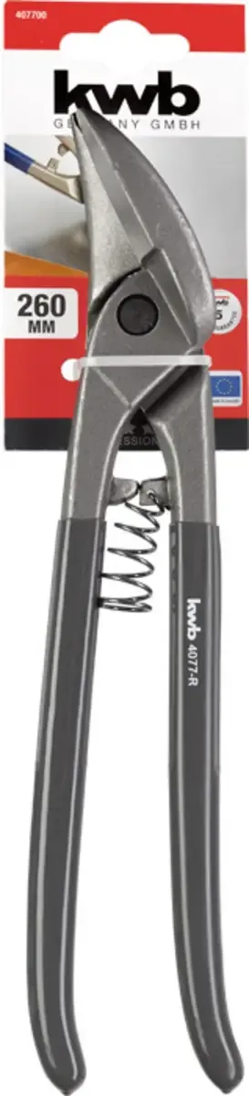 blikschaar / plaatschaar - 260 mm - Rechtssnijdend - Plaatwerk tot 1.5 mm - 407700 de KWB – image du produit 3 sur 3