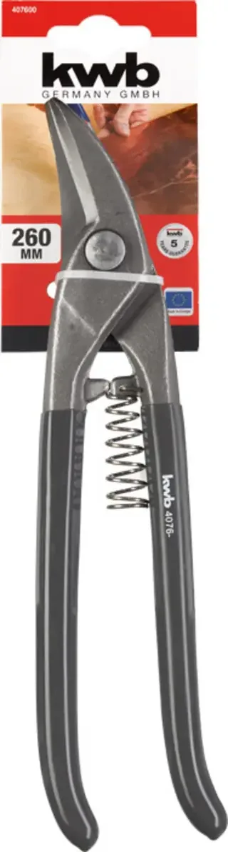 blikschaar / plaatschaar - 260 mm - Rechtssnijdend - Plaatwerk tot 1.5 mm - 407700 de KWB – image du produit 3 sur 3