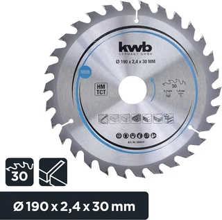 Cirkelzaagblad M69 – 190x30mm (30 tanden) de KWB – image du produit 2 sur 3
