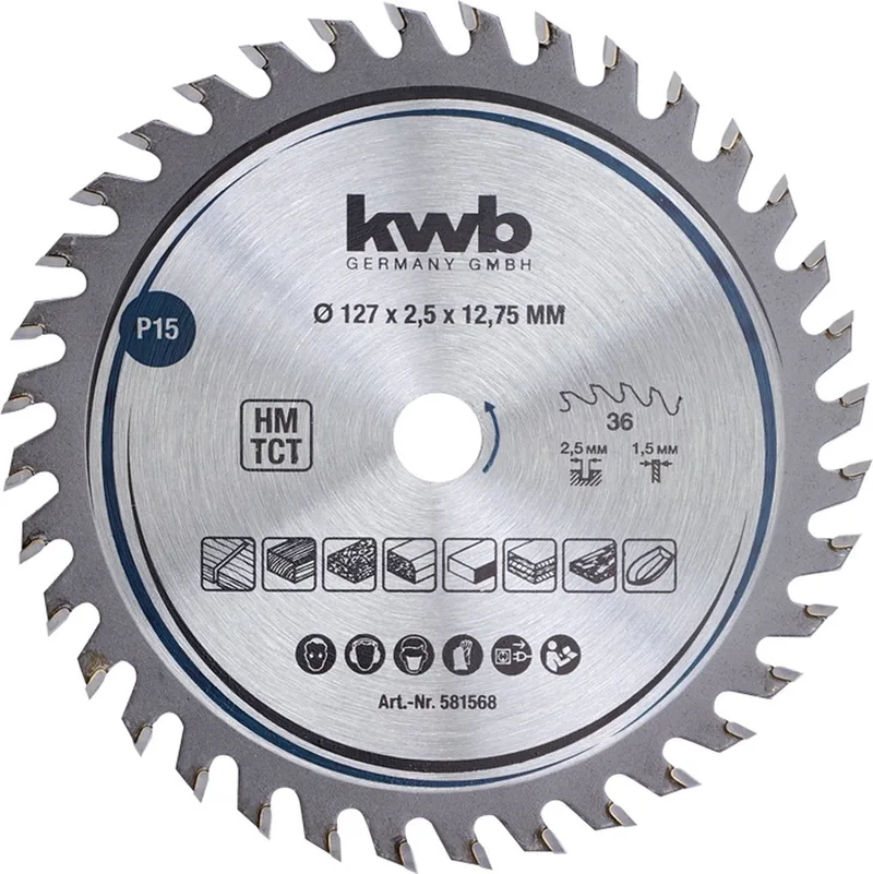 Cirkelzaagblad - Precisie - 160x16mm - 48T by KWB – product image 1 of 2