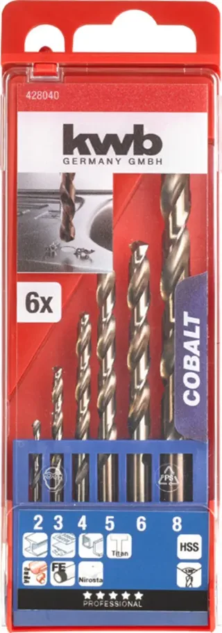 Cobalt Borenset 2-8 mm 6-Delig by KWB – product image 3 of 3
