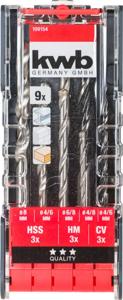 Combi-Borenset - 9-delig von KWB – Produktbild 3 von 3