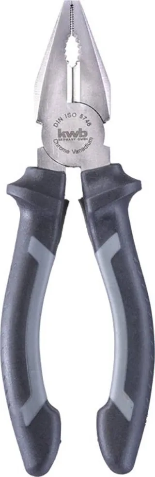 combinatietang - 160 mm - Softgrip - 386210 by KWB, Grey – product image 1 of 2