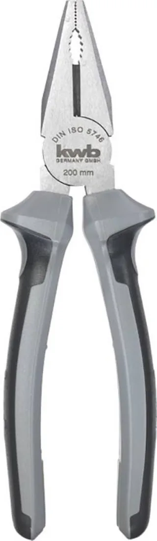 combinatietang - 200 mm - Softgrip - 386420 by KWB, Grey – product image 1 of 2
