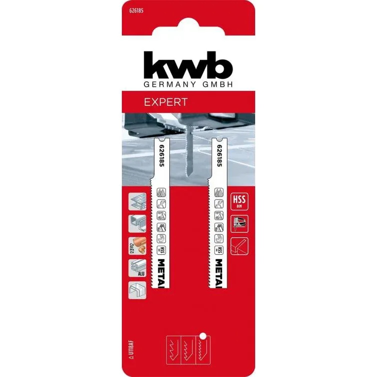 Dec.zaagbladen fijn metaal 2st II KWB van KWB – productafbeelding