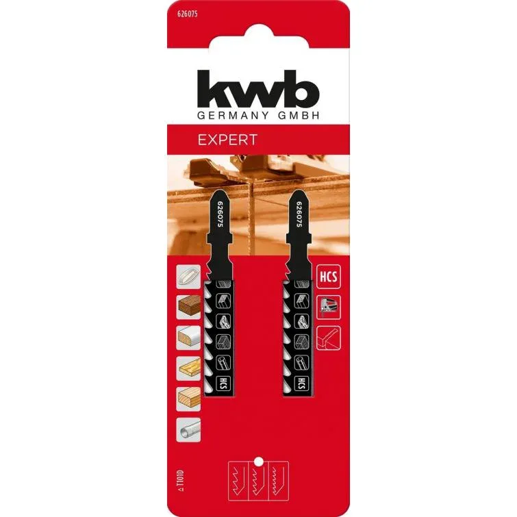 Decoupeerzaagblad middel hout 2st KWB von KWB – Produktbild