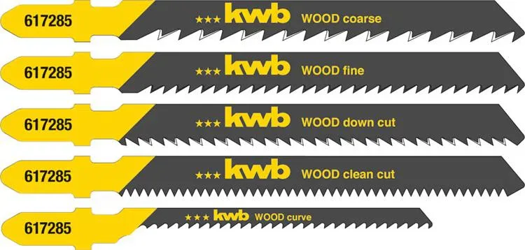 Decoupeerzaagblad smal hout 5st KWB von KWB – Produktbild