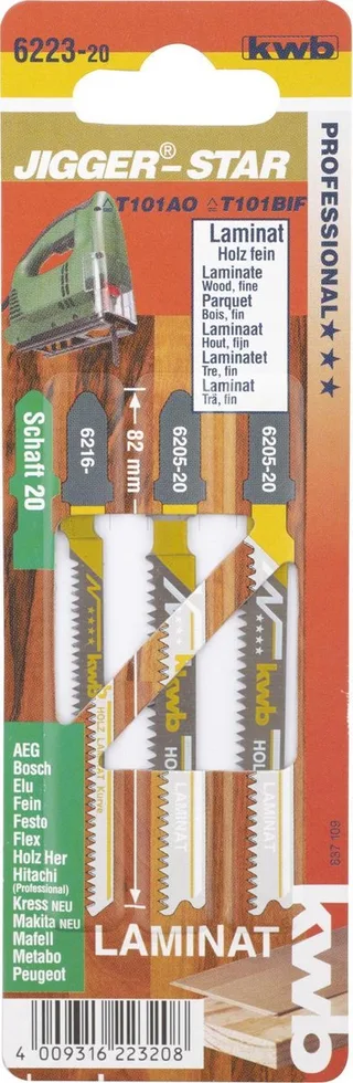 Decoupeerzaagblad - Star 3-delig Laminaat 6223-20 by KWB – product image 1 of 2
