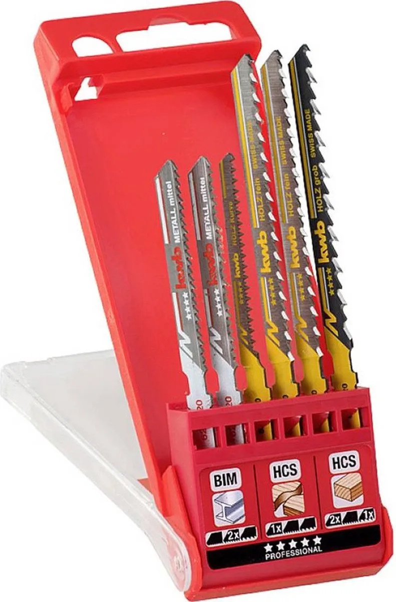 decoupeerzaagblad T-schacht set -6 delig by KWB – product image 1 of 3