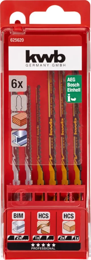 decoupeerzaagblad T-schacht set -6 delig by KWB – product image 3 of 3