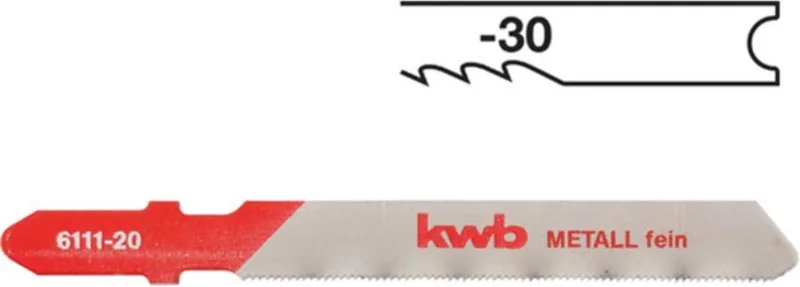Decoupeerzaagbladen - Metaal Grof 6113-30 by KWB – product image 1 of 2