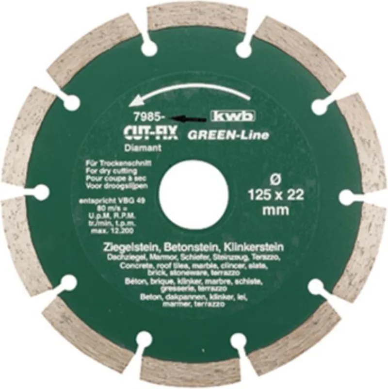 Diamantschijf - 125 Green Line 7985-40 by KWB – product image 1 of 2