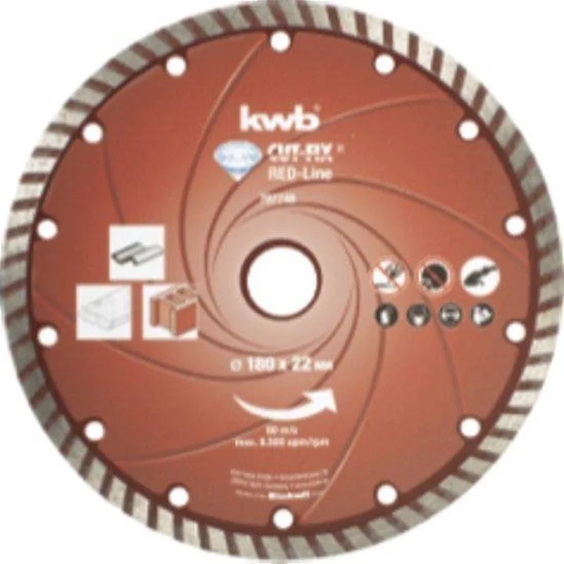 Diamantschijf diameter: 178 mm, rood van KWB – productafbeelding