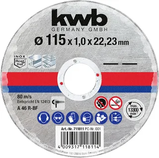 doorslijpschijf, 711811, 115x1,0 mm by KWB – product image 3 of 3