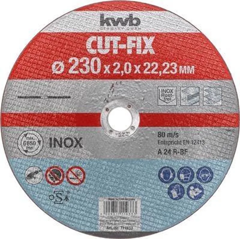 Doorslijpschijf - extra dun - 230x2mm - metaal by KWB – product image