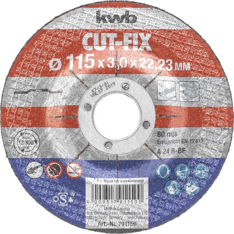 Doorslijpschijf Metaal - 115 mm de KWB – image du produit 1 sur 3