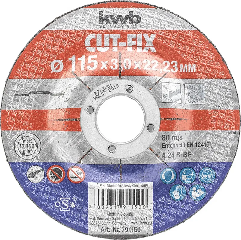 Doorslijpschijf Metaal - 115 mm de KWB – image du produit 3 sur 3