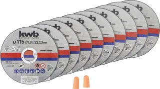 kwb 712021 Jeu de disque à tronçonner 115 mm 10 pc(s) métal de KWB – image du produit 1 sur 3