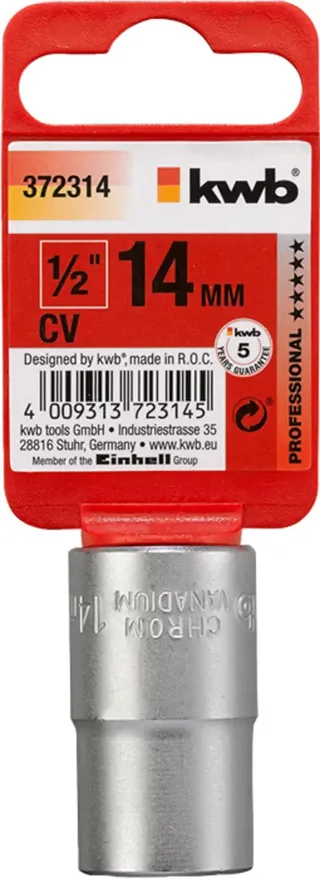 Dopsleutel 1/2'' - 14 mm de KWB, Argent – image du produit 2 sur 2
