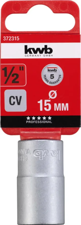 Dopsleutel 1/2" - 15 mm från KWB – produktbild 2 av 2