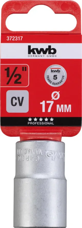 Dopsleutel 1/2" - 17 mm van KWB – productafbeelding 2 van 2