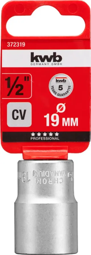Dopsleutel - 1/2" 19 mm by KWB, Silver – product image 2 of 2