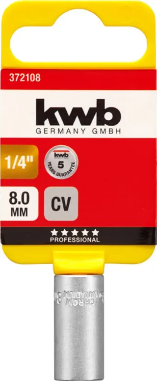 Dopsleutel - 1/4" x 8 mm fra KWB – produktbillede 2 af 2