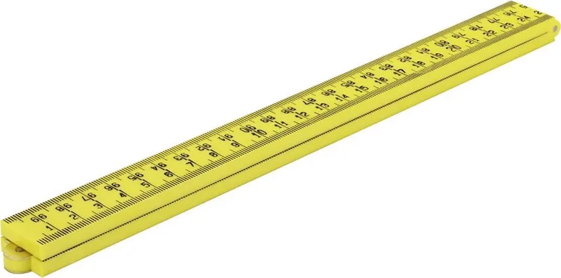 duimstok nylon 1 m 4-delig van KWB, Geel – productafbeelding