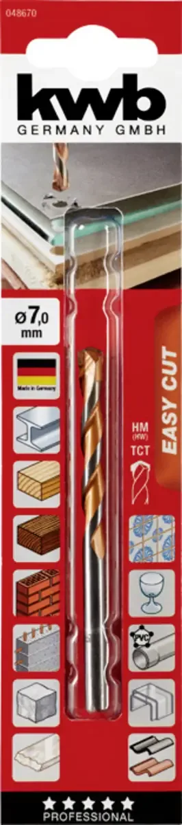 EASY-CUT All-Bohrer 7,0 mm SB de KWB – image du produit 3 sur 3