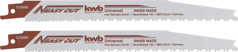 Easy-Cut reciprozaagblad - 205 mm - Bi metaal - Hout en kunststof - HCS - 578900 - 2 stuks de KWB – image du produit