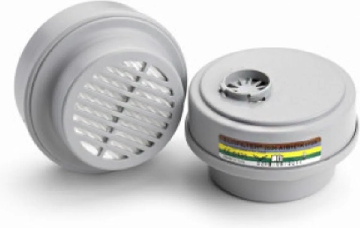 filterpatronen COMBI ABEK 1P3R - 2 stuks by KWB, Grey – product image