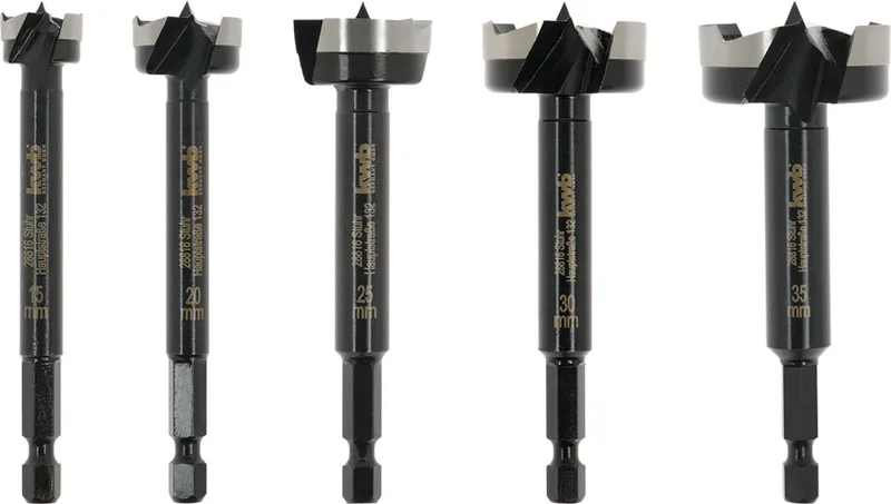 Forstner boorset met schacht 1/4" E 6,3, 5-delig. by KWB – product image