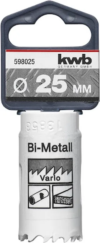 Gatenzaag HSS Bi-metaal 598-025 - Ø 25 mm de KWB – image du produit 1 sur 2
