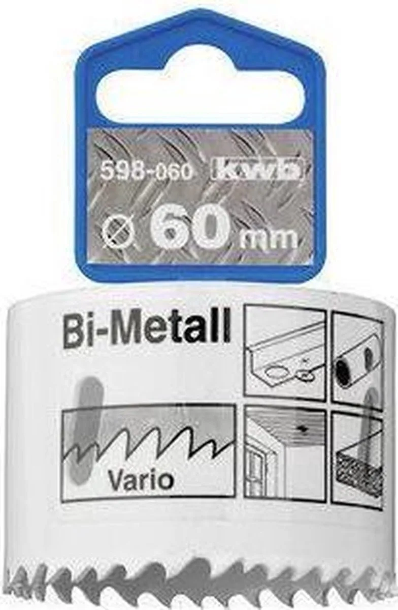 Gatenzaag HSS Bi-metaal 598-040 - Ø 40 mm de KWB – image du produit 1 sur 2