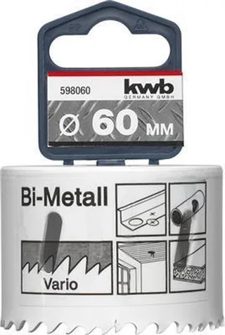 Gatenzaag HSS Bi-metaal 598-060 - Ø 60 mm by KWB – product image 1 of 2