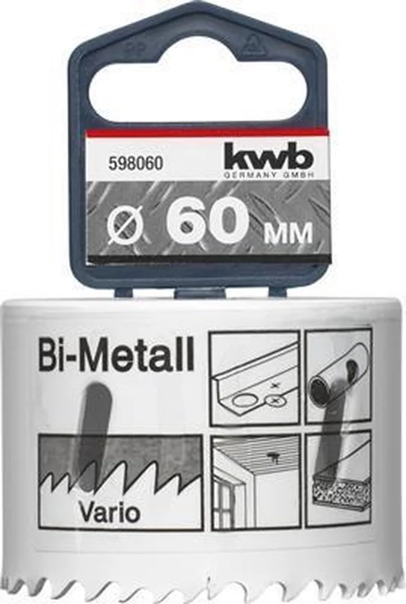 Gatenzaag HSS Bi-metaal 598-060 - Ø 60 mm by KWB – product image 1 of 2