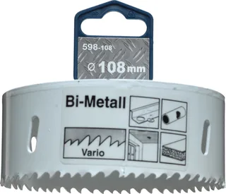 gatenzaag Ø 108 mm - Bi-metaal - 8% kobalt - Voor staal en hout - 598108 van KWB – productafbeelding 1 van 2