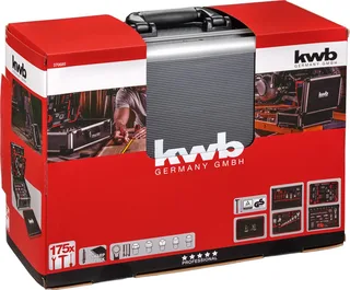 Gereedschapskoffer 175-delig in Aluminium-case met Trolley de KWB, Noir – image du produit 1 sur 3