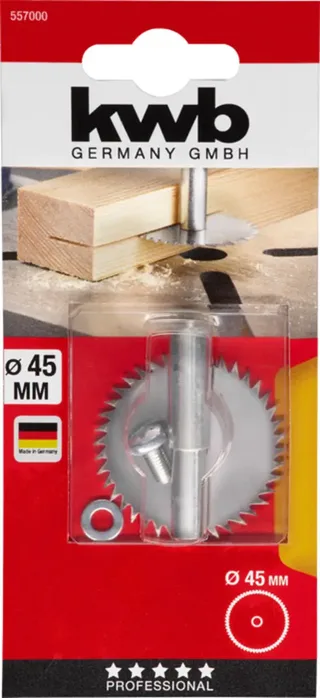 Gleuvenzaag - Zaagblad met stift - 45x0.8mm - Hout by KWB – product image 3 of 3