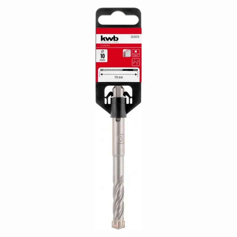 Hamer boor HB4X 10 X 110 MM, voor beton en metselwerk fra KWB – produktbillede